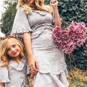 NWT Ivy City Co Iris Ruffle Dress Purple NWT small